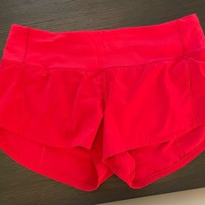 Lululemon speed short 2in size 2
